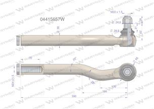 Przegub kierowniczy M24x1.5 04415657 WARYŃSKI