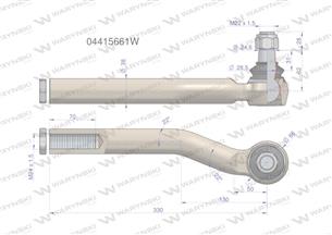 Przegub kierowniczy M24x1.5 04415661 WARYŃSKI