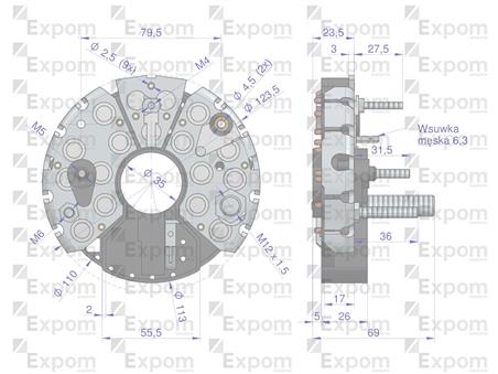 Prostownik diody 0120468055EX Nowy Typ EXPOM KWIDZYN eu