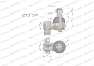 Przegub kierowniczy 1' 1277261C1 WARYŃSKI