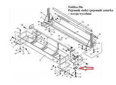 Blaszka dociskowa napinacza sznurka prasa Z-224 Sipma