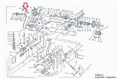 Korpus napinacza łańcucha prasy kostkującej Z-224 z blaszką Sipma