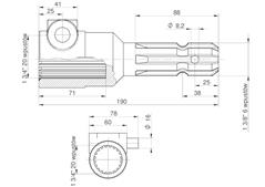 Redukcja wałka WOM adapter na trzpień 1 3/4" 20 wpustów na wałek 1 3/8" 6 wpustów MORGA