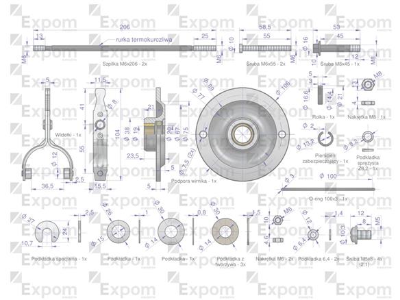 Zestaw montażowy R-10. R-11 EXPOM KWIDZYN eu