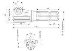 Redukcja wałka WOM adapter na śrubę 1 1/8" 6 wpustów na wałek 1 3/8" 6 wpustów MORGA