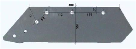 LEMIESZ PŁUG KUHN 50 HRC LEWY