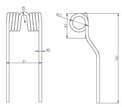 PALEC PODBIERACZA KRONE KR130S-83271