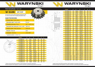 Koło zębate hartowane z kołnierzem 10B-1 (R1 5/8) Z-60 Waryński