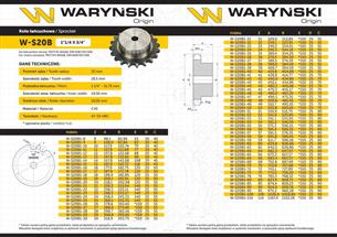 Koło zębate hartowane z kołnierzem 20B-1 (R1 1.1/4) Z-30 Waryński