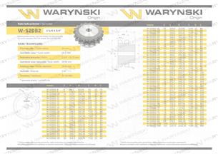 Koło zębate hartowane z kołnierzem 20B-2 (R2 1.1/4) Z-13 Waryński