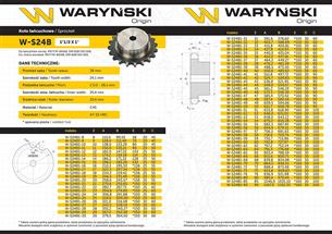 Koło zębate hartowane z kołnierzem 24B-1 (R1 1.1/2) Z-18 Waryński