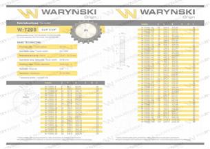 Koło zębate hartowane tarcza 20B-1 (R1 1. 1/4) Z-19 Waryński