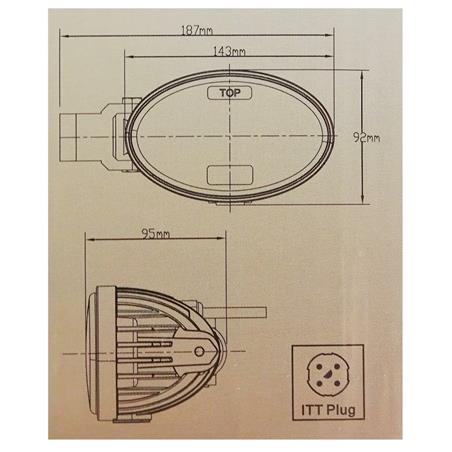 Lampa robocza LED Oval 4000 Lm New Holland