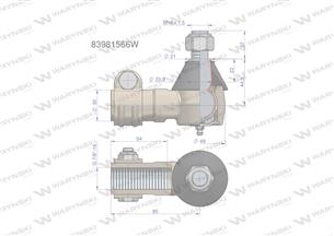 Przegub kierowniczy 7/8" 83981566 WARYŃSKI