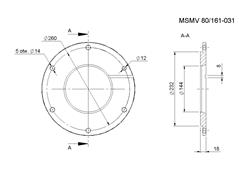 Tarcza pokrywy hamulca C-385 Rolmus 