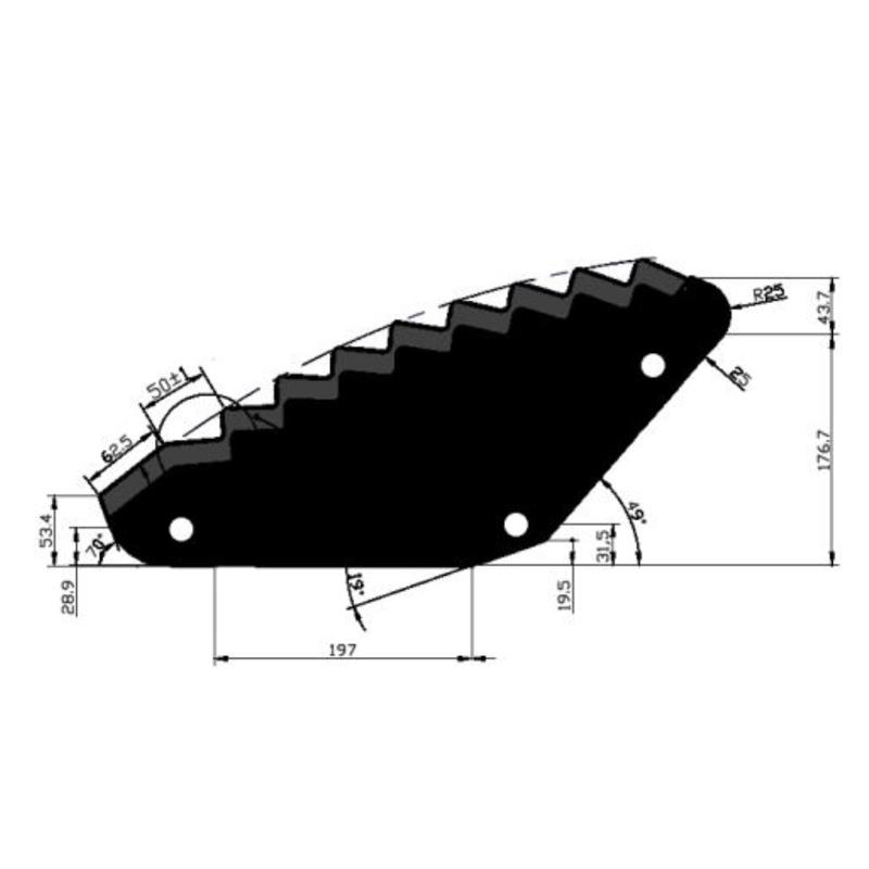 NÓŻ DO PASZOWOZU TRIOLET 31639